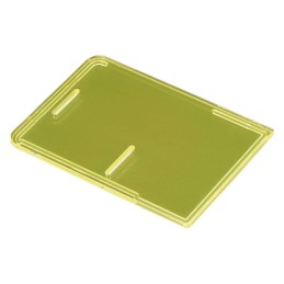 1 pcs : 2245 - Plastic, Polycarbonate Cover, Lid 3.661' L x 2.559' W x 0.118' H (93.00mm x 65.00mm x 3.00mm) Yellow