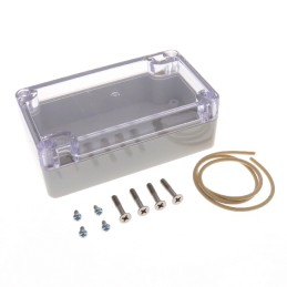 1 pcs : RZ0203C - Polycarbonate (PC) Cover Included 4.530' L x 2.560' W (115.06mm x 65.02mm) X 1.570' (39.88mm)