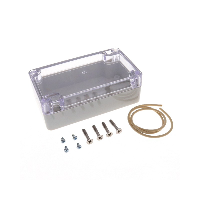 1 pcs : RZ0203C - Polycarbonate (PC) Cover Included 4.530' L x 2.560' W (115.06mm x 65.02mm) X 1.570' (39.88mm)