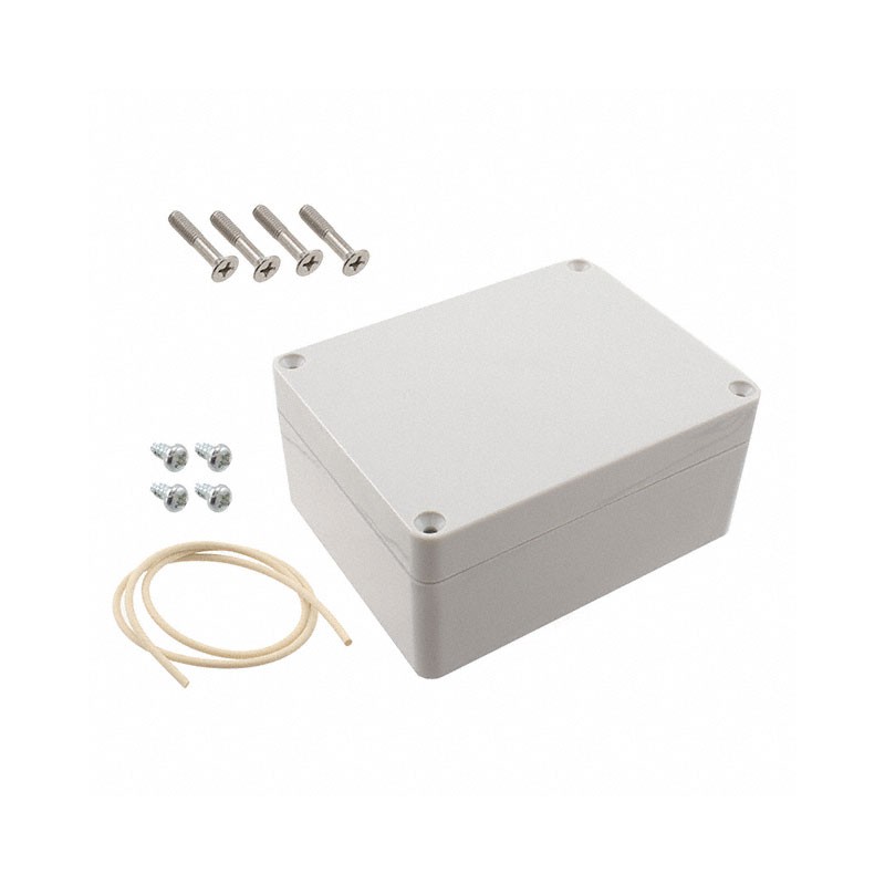 1 pcs : RZ0212 - Polycarbonate (PC) White, Off Cover Included 4.530' L x 3.540' W (115.06mm x 89.92mm) X 2.170' (55.12mm)