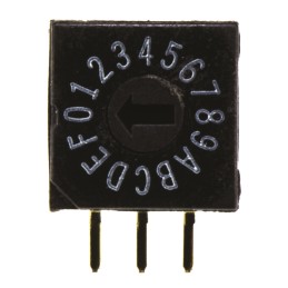 45 pcs - TE Connectivity 16 Way Through Hole DIP Switch 16P, Rotary Flush Actuator