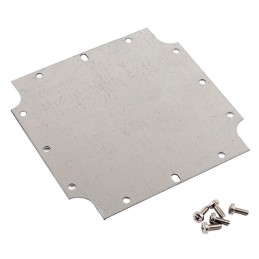 1 pcs : 1555NFPL - Steel Panel, Inner 4.240' L x 4.207' W x 0.057' H (107.70mm x 106.85mm x 1.45mm) Unpainted