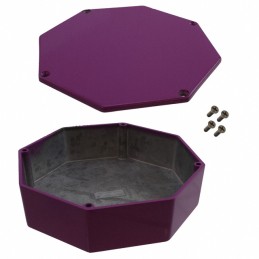 1 pcs : 1590STPCPR - Stomp Box Aluminum Purple Cover Included 5.230' L x 5.230' W (132.84mm x 132.84mm) X 1.540' (39.12mm)