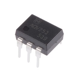 50 pcs - Panasonic, AQV253 DC Input MOSFET Output Optocoupler, Through Hole, 6-Pin DIP