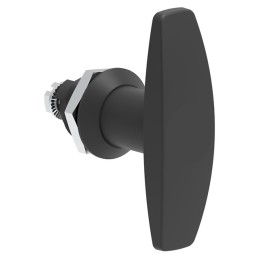 1 pcs : 110200000 - T-Handle Cam Latch Square (Rounded Corners) - 20.20mm Cutout Panel Mount Plastic