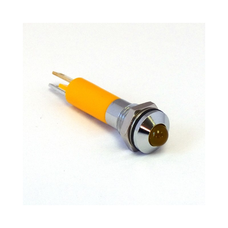 1 pcs - CML Innovative Technologies Panel Mount Indicator, 8mm Mounting Hole Size, Solder Tab Termination, IP67