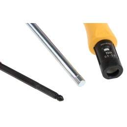 1 pcs - Wiha Adjustable VDE Hex Torque Screwdriver, 0.5 - 2Nm, 3.8 mm Drive, ±6 % Accuracy