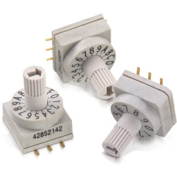 50 pcs - Wurth Elektronik WS-ROSV, 16 Position, BCD Rotary Switch, 150mA, SMT
