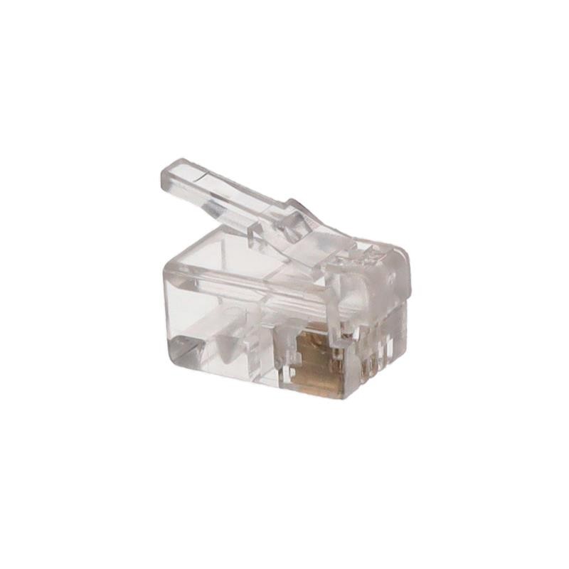 1 pcs : MP44X-1000 - MOD PLUG 4P4C-STRANDED/FLAT ROHS