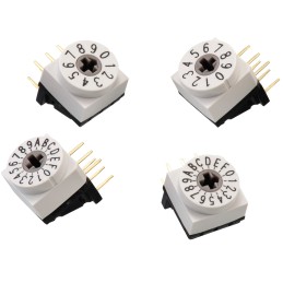 50 pcs - Wurth Elektronik WS-ROTU, 16 Position, BCD Rotary Switch, 150mA, THT
