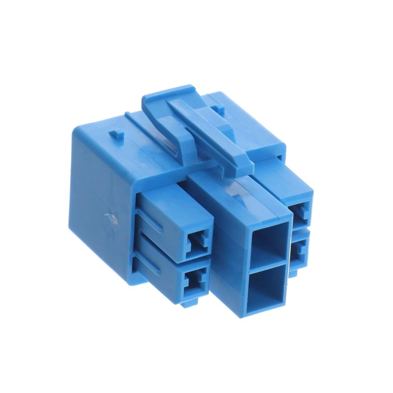 1 pcs : 0351510614 - CONN HSG PLUG 6POS 7.30MM BLUE