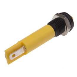 1 pcs - RS PRO Yellow Panel Mount Indicator, 110V ac, 8mm Mounting Hole Size, Solder Tab Termination