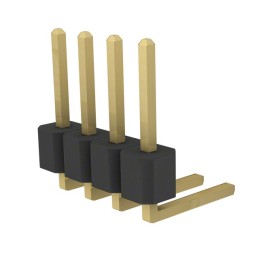 1 pcs : PRPC004SBBN-M71RC - CONN HEADER R/A 4POS 2.54MM