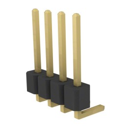 1 pcs : PRPC004SGAN-M71RC - CONN HEADER R/A 4POS 2.54MM
