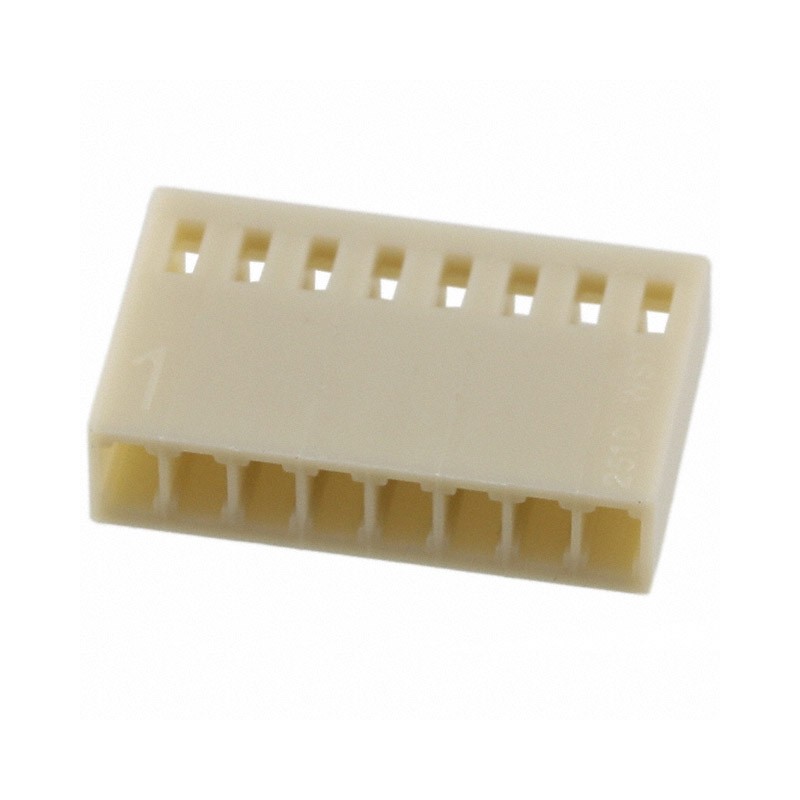 1 pcs : SWH25X-NULC-S08-UU-BA - CONN RCPT HSG 8POS 2.54MM