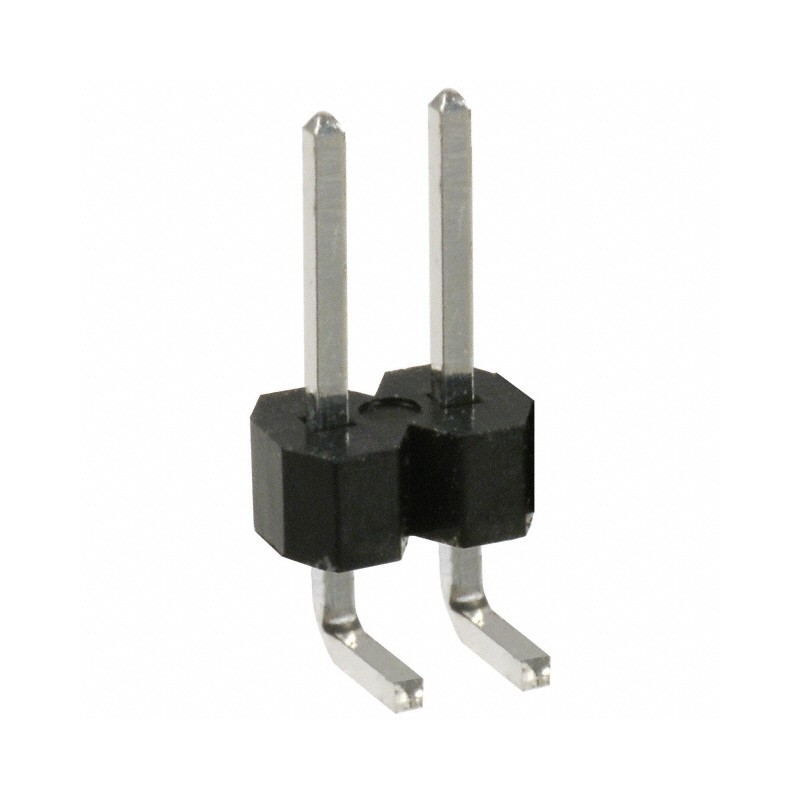 1 pcs : PEC02SBAN - CONN HEADER R/A 2POS 2.54MM