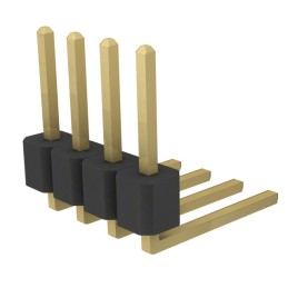 1 pcs : PRPC004SBCN-M71RC - CONN HEADER R/A 4POS 2.54MM