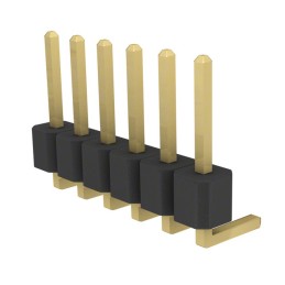 1 pcs : PRPC006SBAN-M71RC - CONN HEADER R/A 6POS 2.54MM