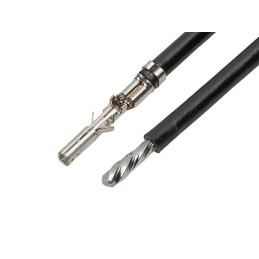 5 pcs - Molex Female Micro-Fit 3.0 to Unterminated Crimped Wire, 150mm, 0.50mm², Black