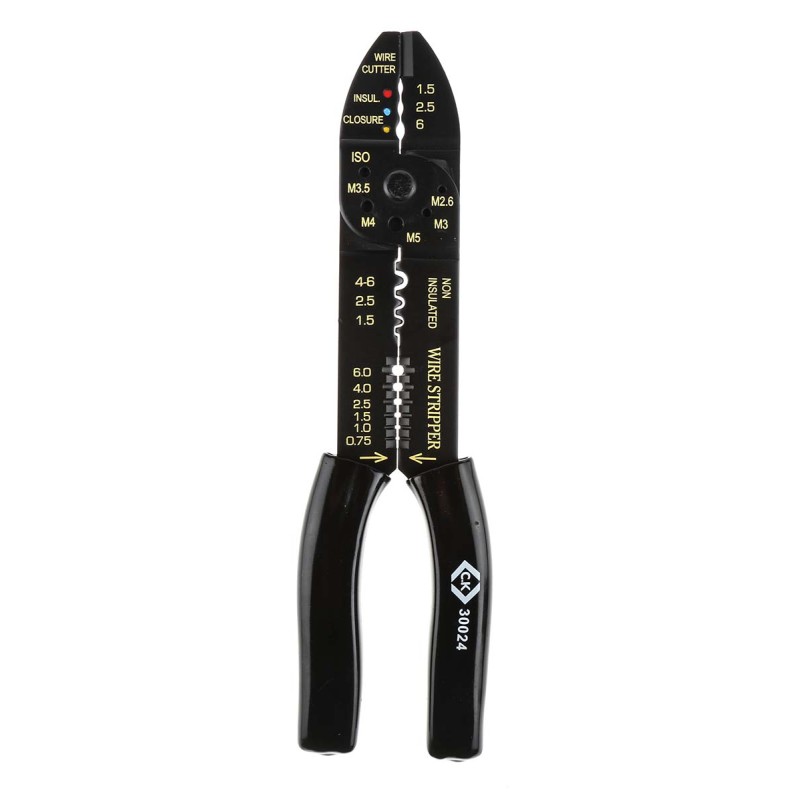 1 pcs - CK Wire Stripper, 0.75mm Min, 6mm Max, 250 mm Overall