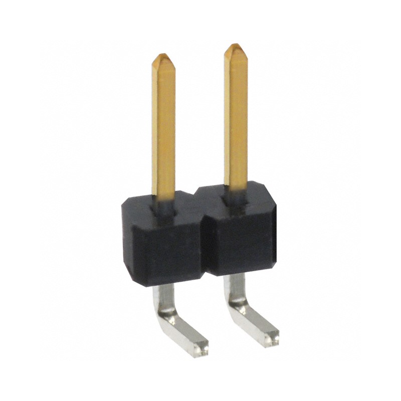 1 pcs : PBC02SBAN - CONN HEADER R/A 2POS 2.54MM