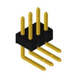 1 pcs : PHDD-RS006G1ABOPA-C072 - MALE HEADER RIGHT ANGLE THROUGH
