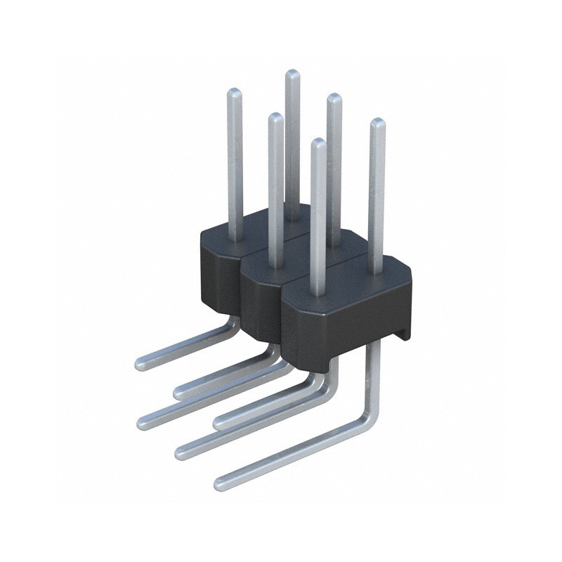 1 pcs : PREC003DBAN-M71RC - CONN HEADER R/A 6POS 2.54MM