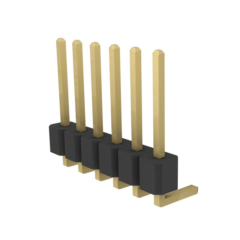 1 pcs : PRPC006SGAN-M71RC - CONN HEADER R/A 6POS 2.54MM