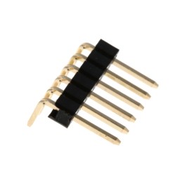1 pcs : PR20206HBNN - PIN HEADER, THR, SINGLE ROW, .10