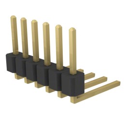 1 pcs : PRPC006SBCN-M71RC - CONN HEADER R/A 6POS 2.54MM