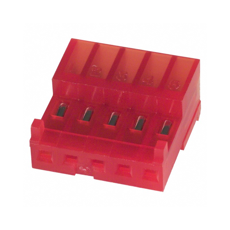 1 pcs : 3-643813-5 - CONN RCPT 5POS IDC 22AWG TIN