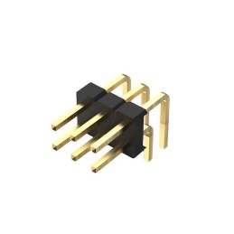 1 pcs : BF060-06A-B-0600-0280-0305-L-D - 6POS, 2MM PITCH PIN HDR, DIL, TH