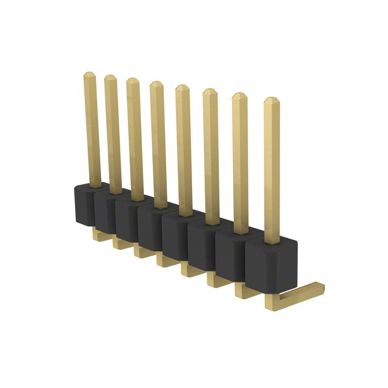 1 pcs : PRPC008SGAN-M71RC - CONN HEADER R/A 8POS 2.54MM