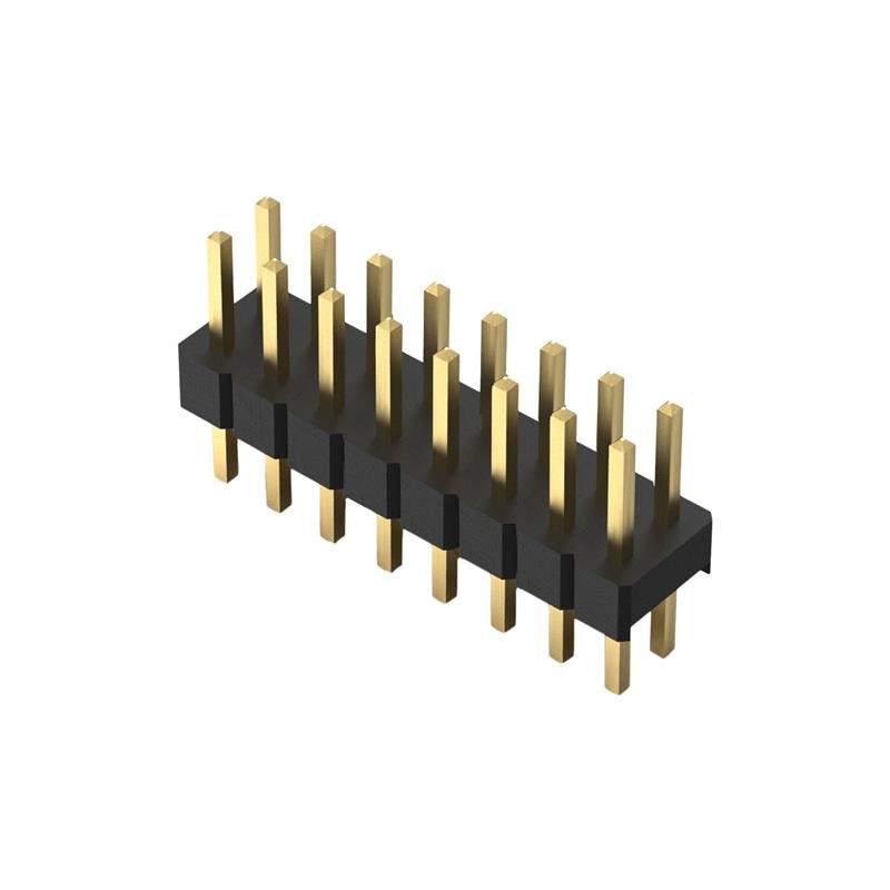 1 pcs : BF050-16-A-B-0200-0300-L-G - 16POS, 2MM PITCH PIN HDR, DIL, T