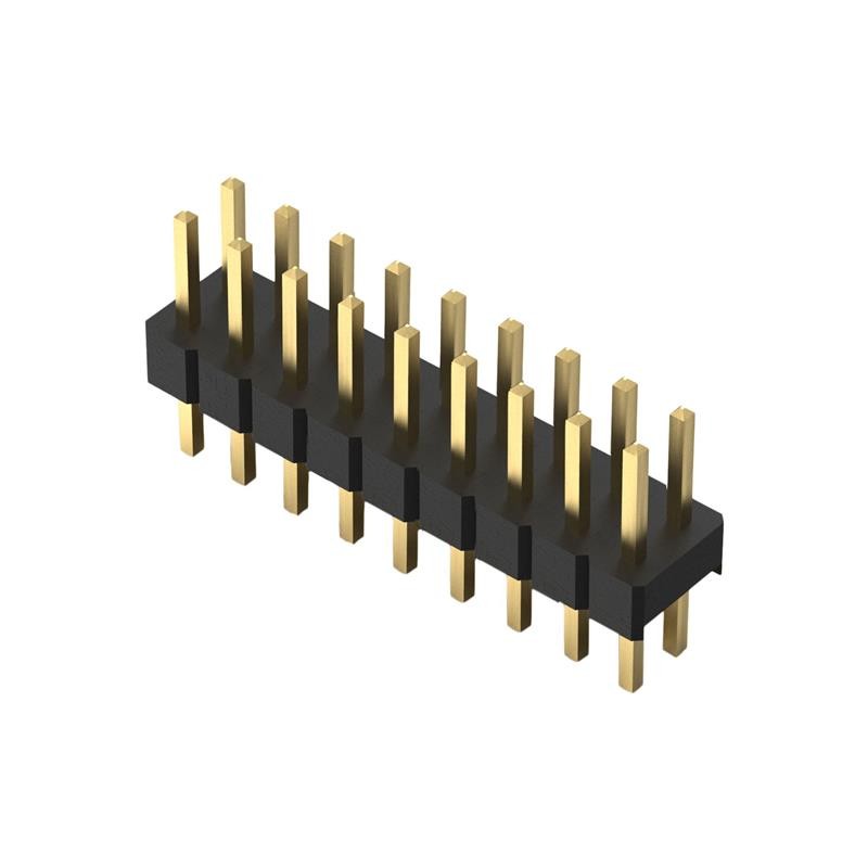 1 pcs : BF050-18-A-B-0400-0300-L-G - 18POS, 2MM PITCH PIN HDR, DIL, T
