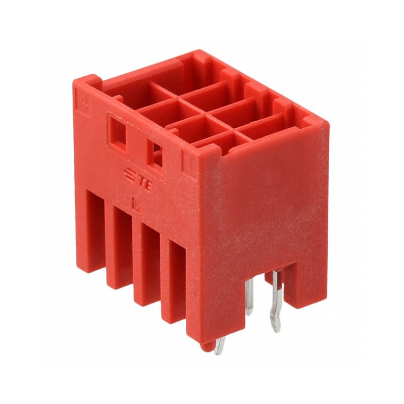 1 pcs : 3-1971906-4 - CONN HEADER VERT 8POS 3.3MM