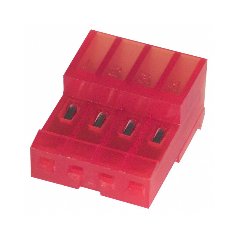 1 pcs : 3-640440-4 - CONN RCPT 4POS IDC 22AWG TIN
