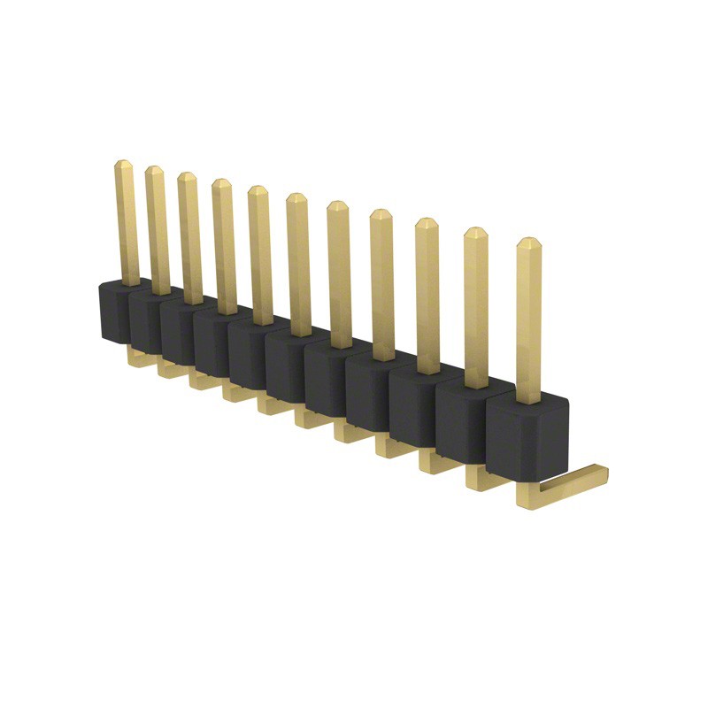 1 pcs : PRPC011SBAN-M71RC - CONN HEADER R/A 11POS 2.54MM