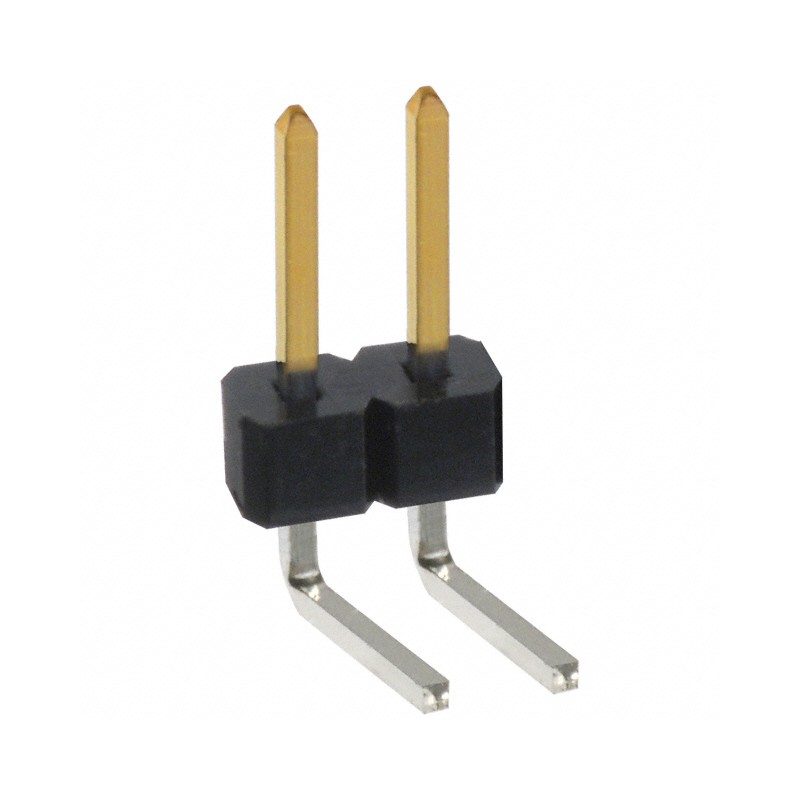 1 pcs : PBC02SBCN - CONN HEADER R/A 2POS 2.54MM