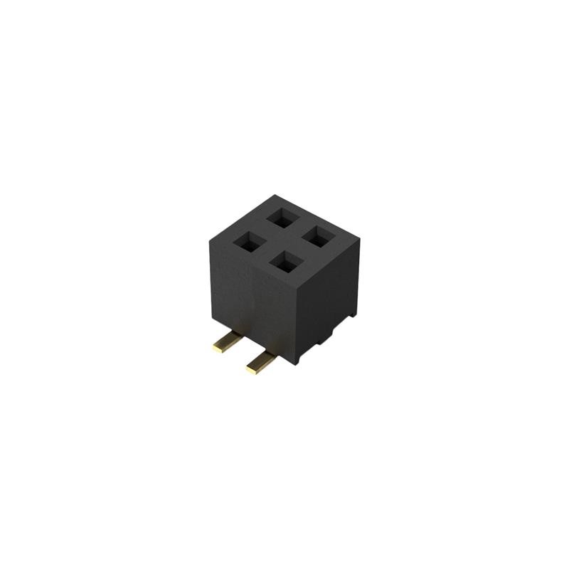 1 pcs : BF100-04-A-D-1-0640-L-C - 4POS, 2MM PITCH SOCKET, DIL, SMT