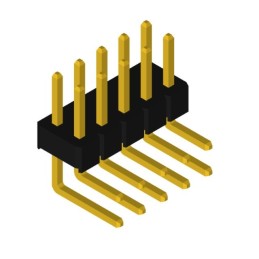 1 pcs : PHDD-RS010G1ABOPA-C072 - MALE HEADER RIGHT ANGLE THROUGH