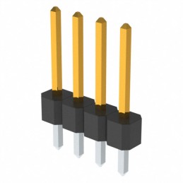 1 pcs : PBC04SFAN - CONN HEADER VERT 4POS 2.54MM