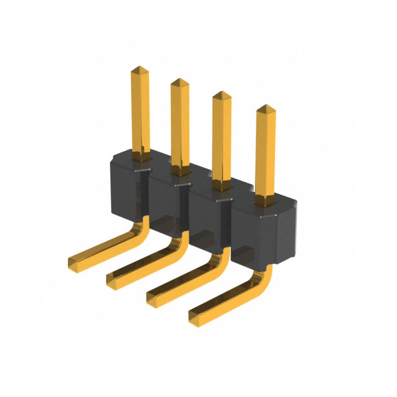 1 pcs : NRPN041PARN-RC - CONN HEADER R/A 4POS 2MM