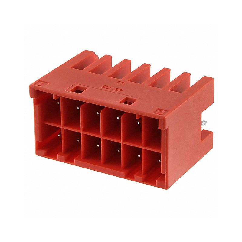 1 pcs : 3-1971906-6 - CONN HEADER VERT 12POS 3.3MM