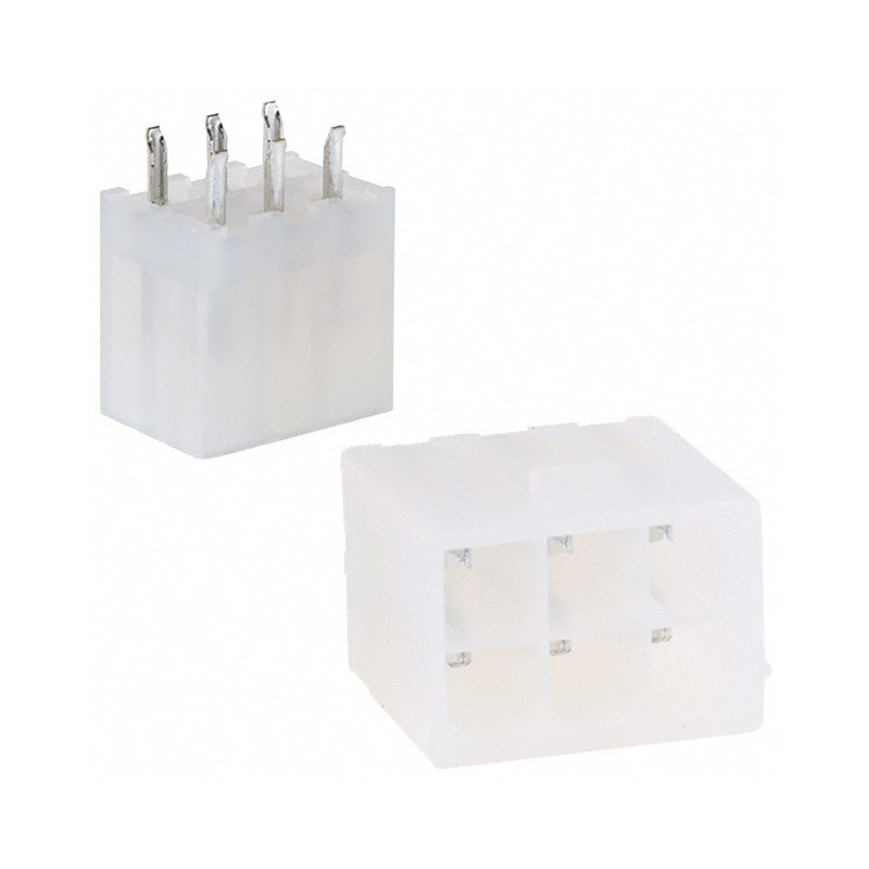 1 pcs : 1586037-6 - CONN HEADER VERT 6POS 4.2MM