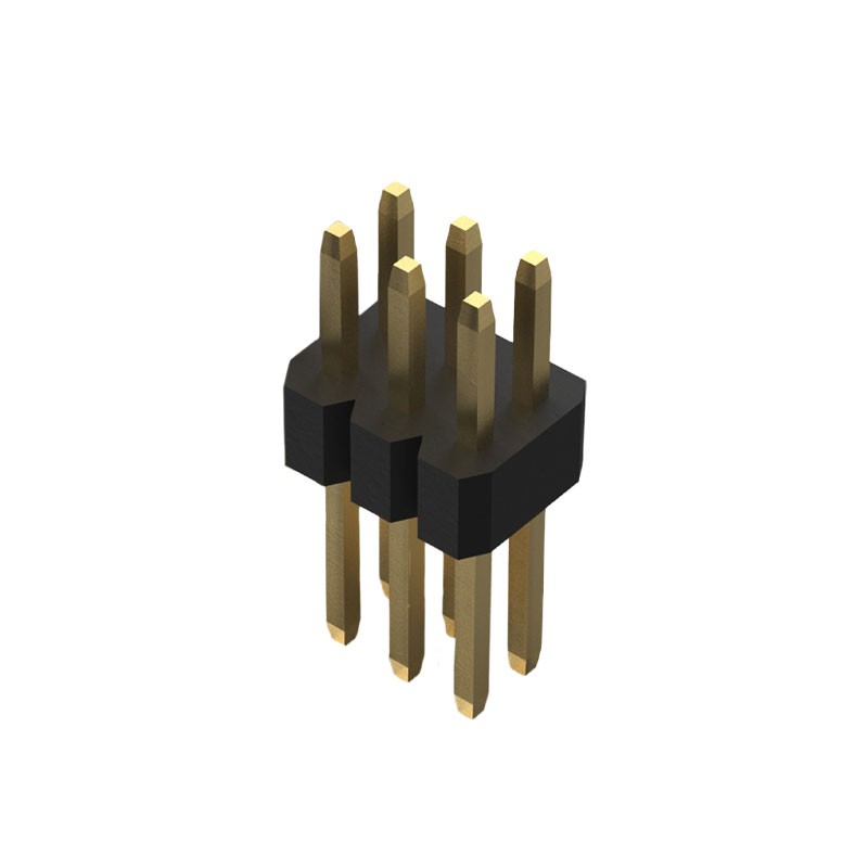 1 pcs : BC035-06-A-0380-0300-L-G - 6W, 1.0MM PITCH PIN HDR, DIL, TH
