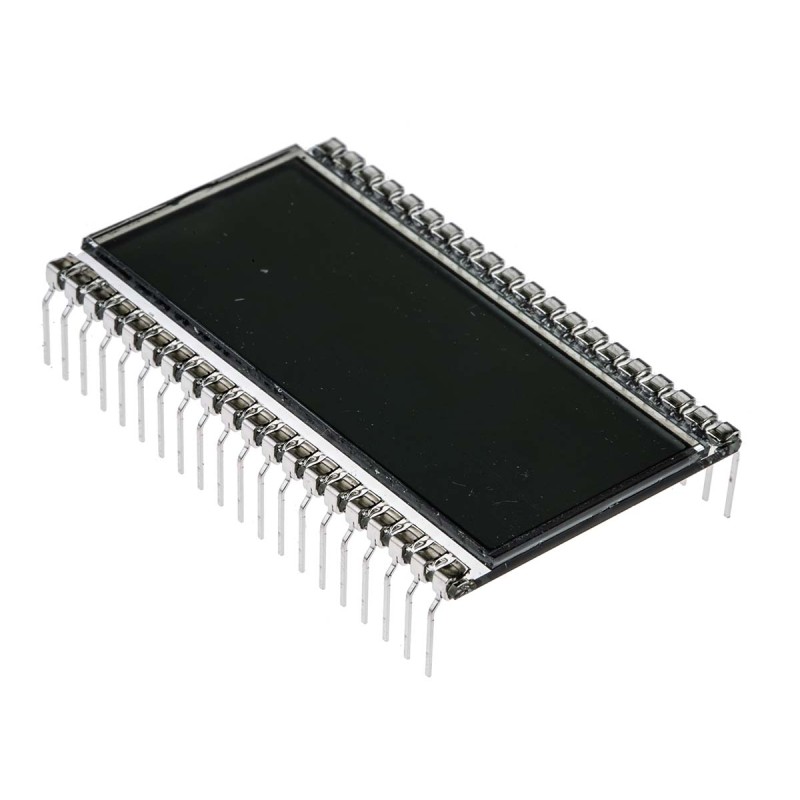 1 pcs - RS PRO 7-Segment LCD Display, Black on Grey, 1 Row by 4 Characters, Reflective