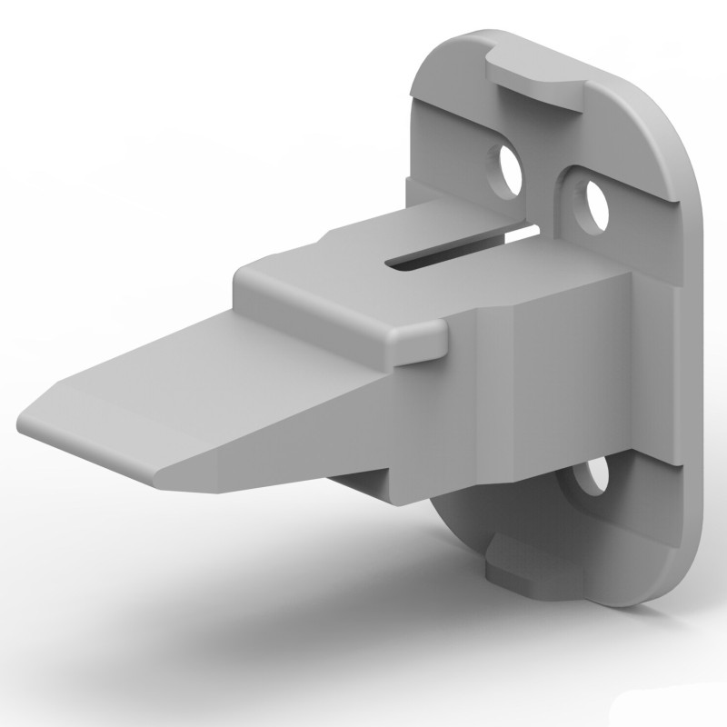 1 pcs : W4SA-P012 - WEDGE LOCK, 4P, PLG, GRY, SL RET