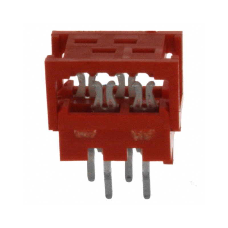 1 pcs : 215570-4 - CONN DIP HDR IDC 4POS 28AWG PCB