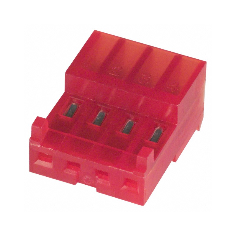 1 pcs : 3-643813-4 - CONN RCPT 4POS IDC 22AWG TIN